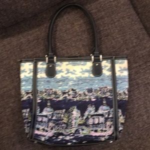 Talbots tote bag, gently used navy blue
